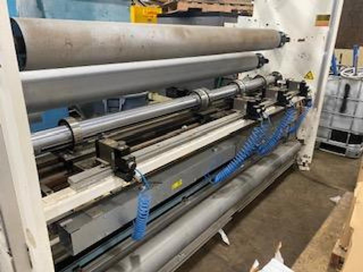 Used 92" Macro Engineering Model ME-0-2 Pull Roll & Slitting Section