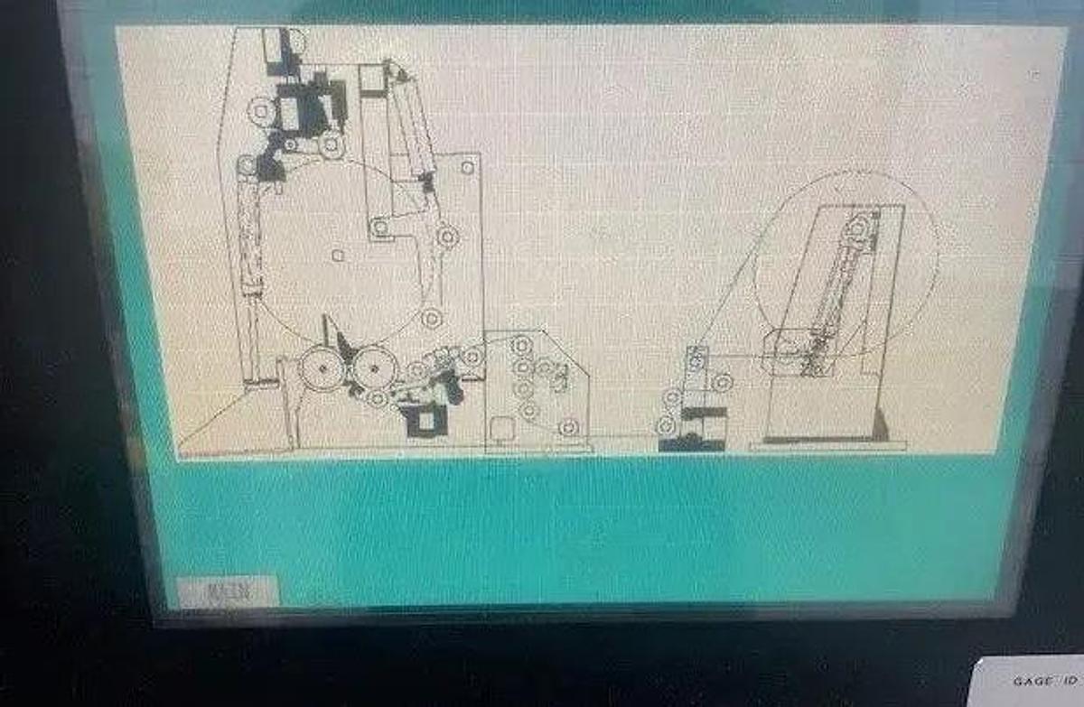 Used 82" Elite Cameron Two Drum Slitter Rewinder Model TD4400