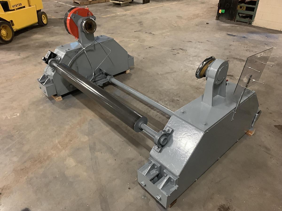 Used 60" Shafted Unwind Stand with Edge Guide