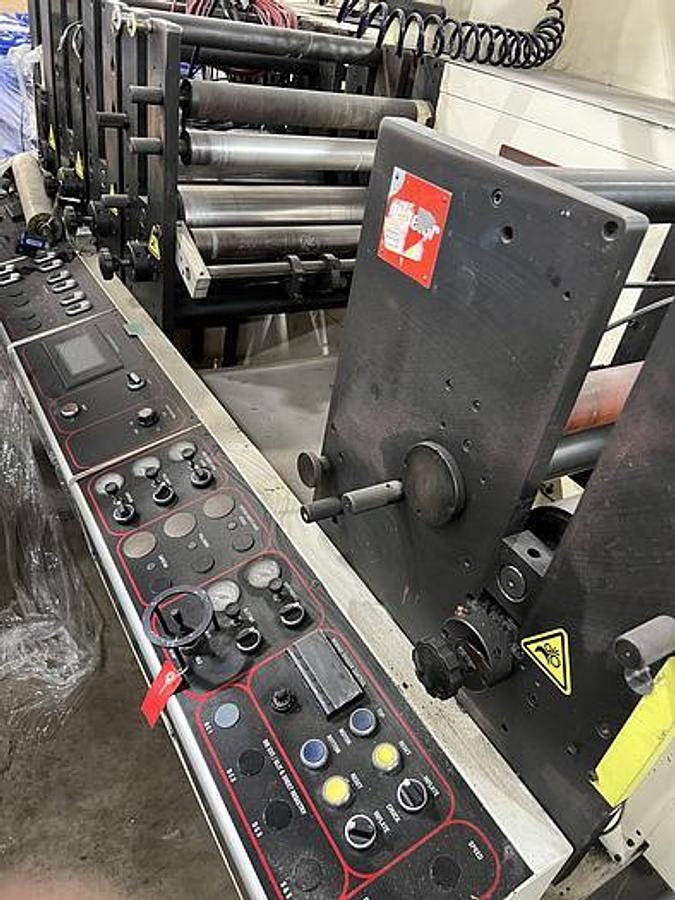 Used Nilpeter 15" 8 Color Flexo Press with Die Station