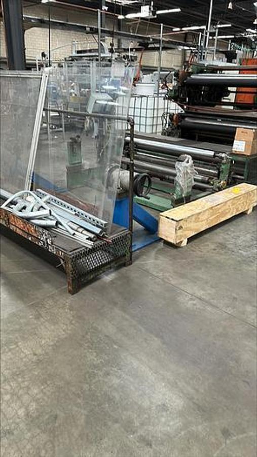 Used Dietzco 60" Sheeter with 3 Color Wolverine Printer