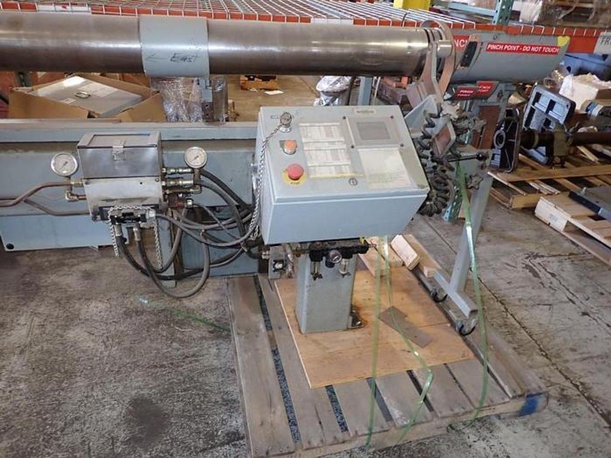 Used 120" Appleton A400 Automatic Core Cutter, 2002