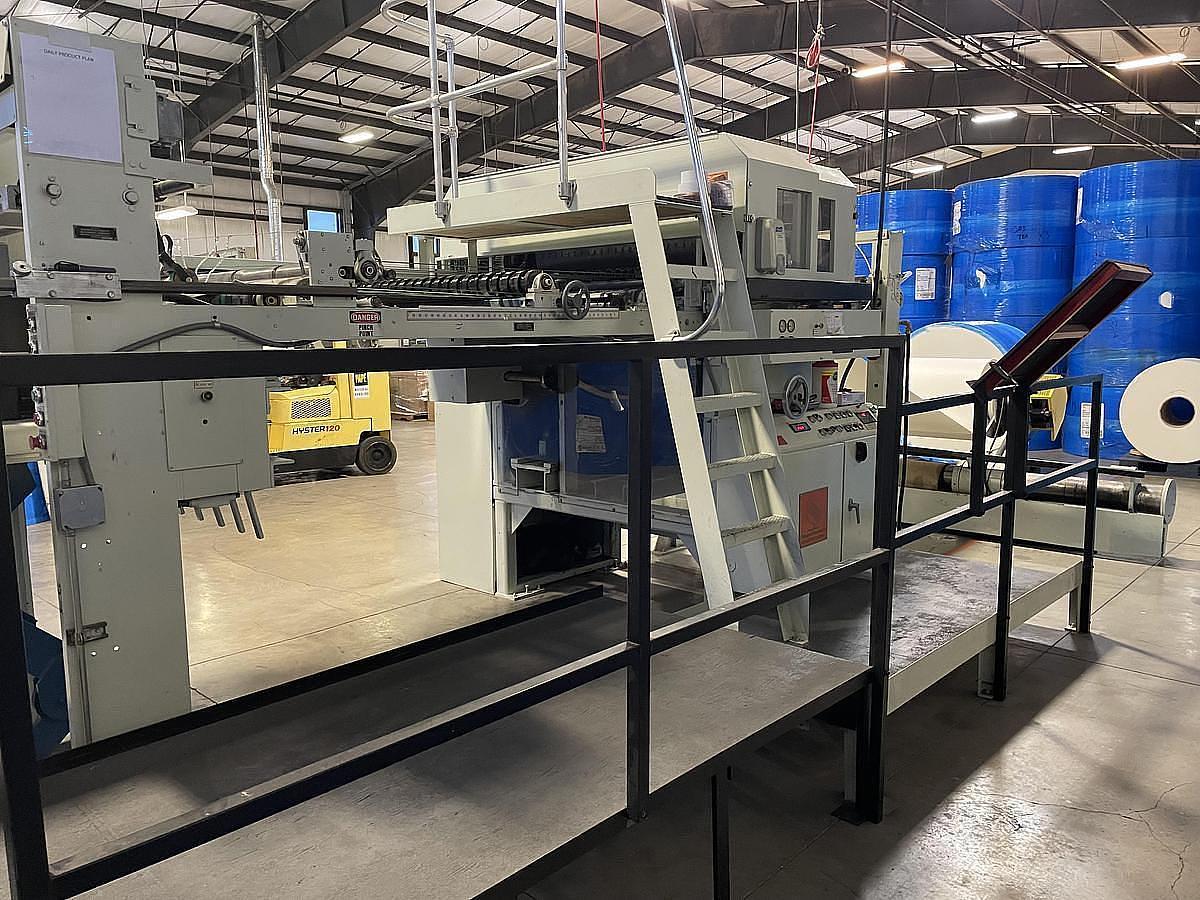 Used Maxson MSL 49" Rotary Fixed Bed Single Knife Sheeter - 1988