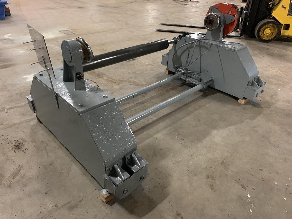 Used 60" Shafted Unwind Stand with Edge Guide