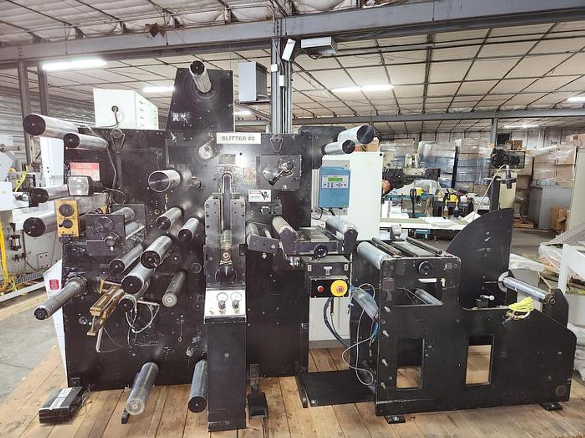 Used Rotoflex VLI 330 13" Single Station Die Cutter Rewinder - 1994