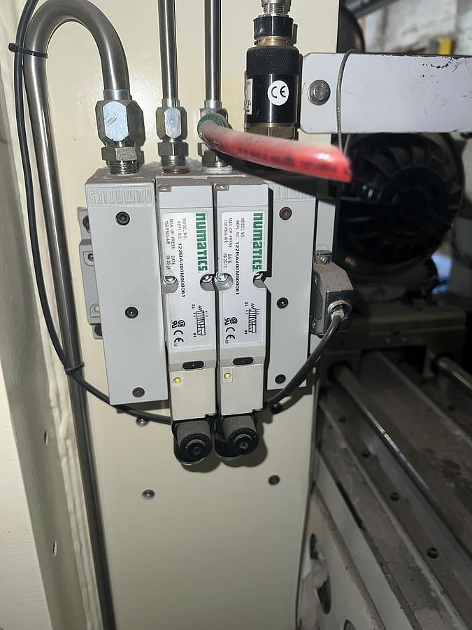 Used 84" Class III Tidland Slitting Section with Driven Female Knife Section Includes (5) Male Knives Model C3-MG-AC