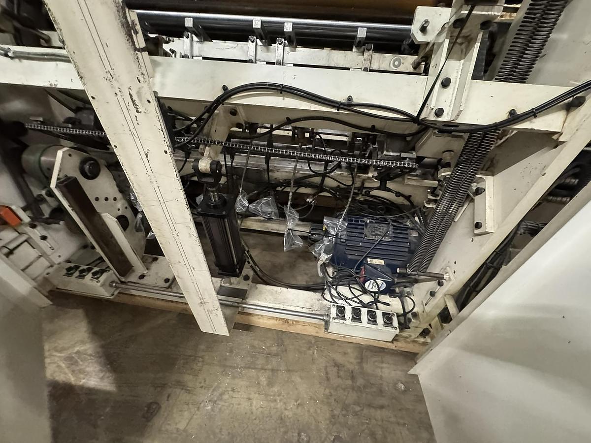 Used Elsner ENR-1000 42" Automatic Nonwoven Wipes Rewinder