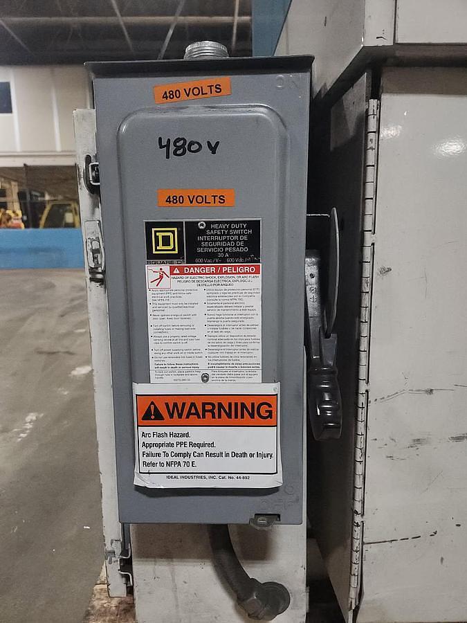 Used 120" Automatic Handling Shark-10 Core Cutter, 3" Cores