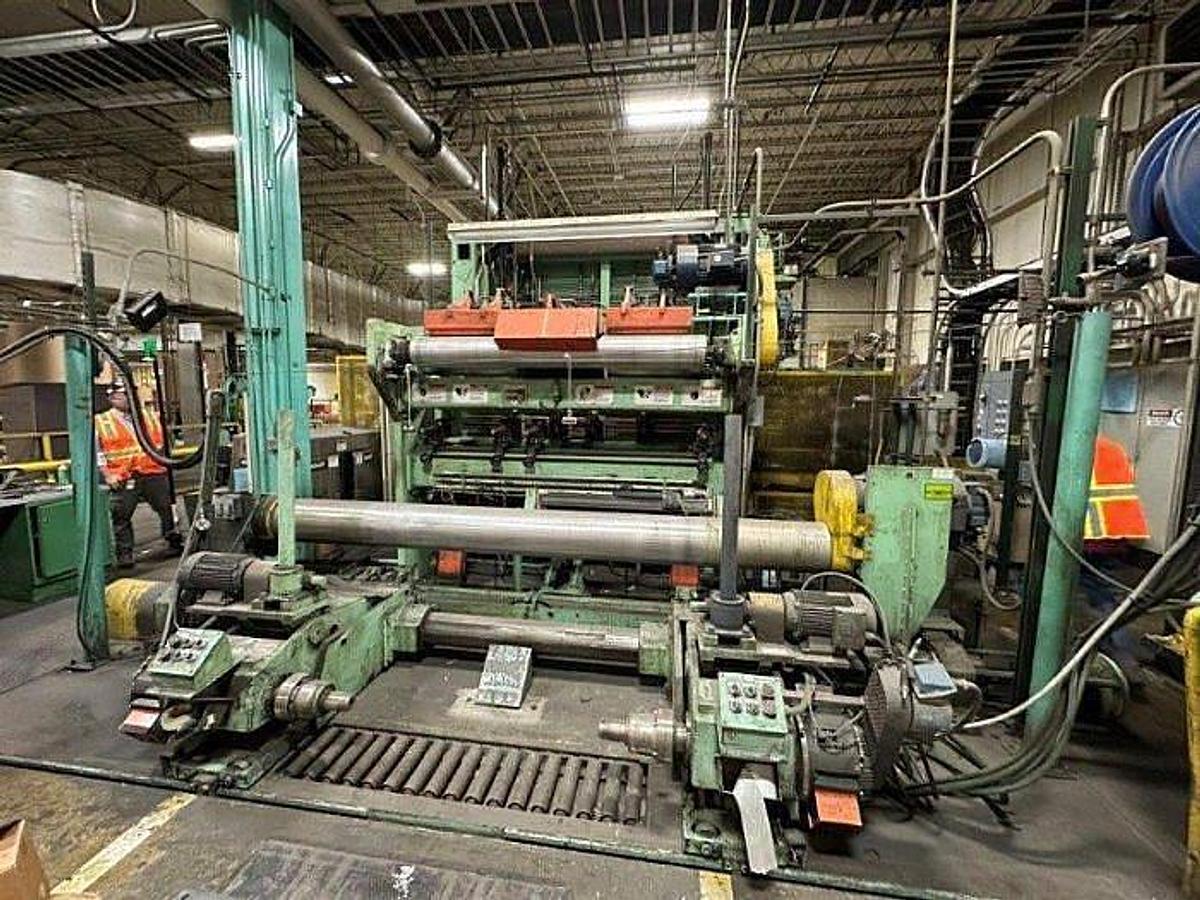 Used 84" Beloit Two Drum Winder 6000 Fpm 60" Rewind Diameter