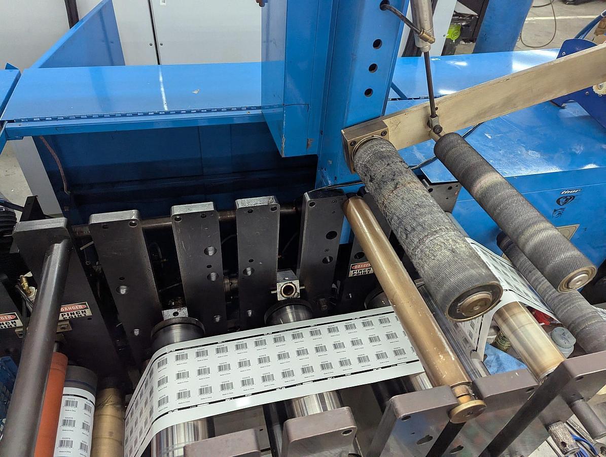 Used Rotopress 3510 10" 10 Color Flexo Press with 2 Die Stations