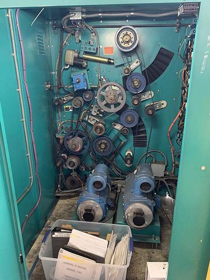 Used Dusenbery 740 62" Duplex Slitter Rewinder, 24" Rewind