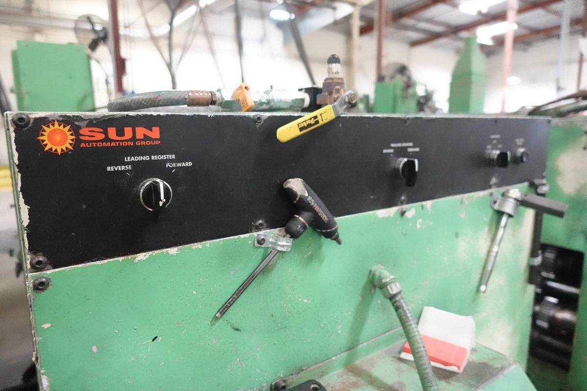 Used 1982 Langston Mini 24" x 70" 2-Color Flexo Folder Gluer (Printer Slotter Folder Gluer)