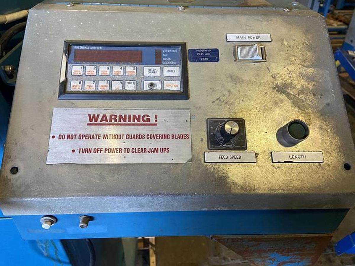 Used 30" SM-30 Rosenthal Sheetmaster