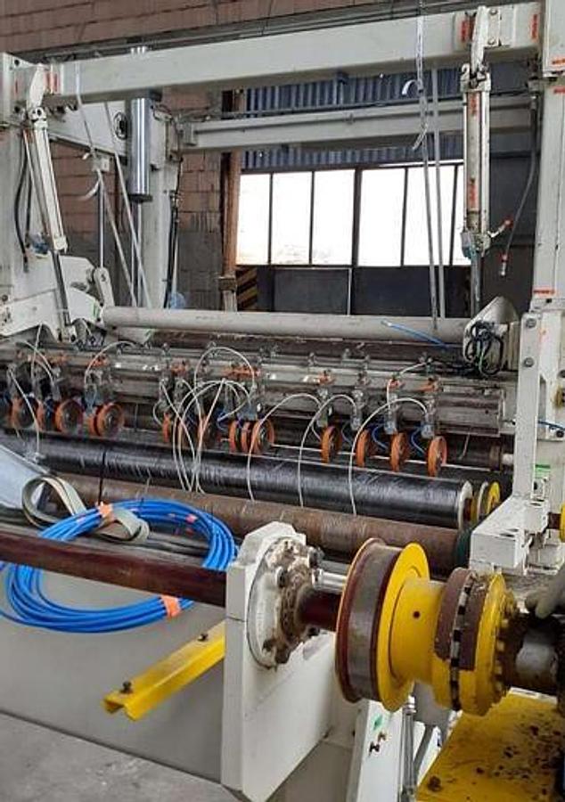 Used 104" (2.65M) Toschi Two Drum Tissue Slitter Rewinder 3 Unwind Stands