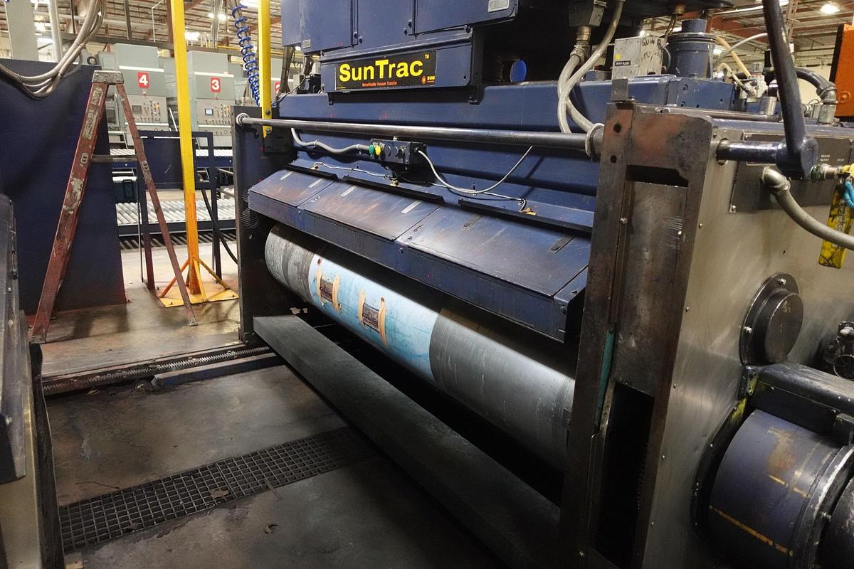 Used Ward 66" x 113" 3-Color Rotary Die Cutter with Sun Automation Retrofit