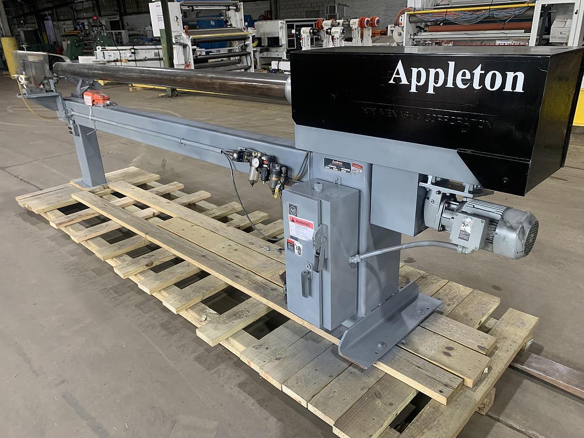 Used 120" Appleton Menasha S200 Core Cutter, 5" Cores