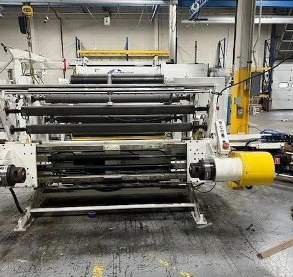 Used Catbridge 344-MC-18 55" Duplex Turret Slitter Rewinder with Core Loading - 2018