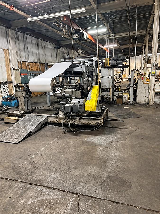 Used Clark-Aiken Roll-to-Roll Paperboard Embosser – 60" Web Capacity