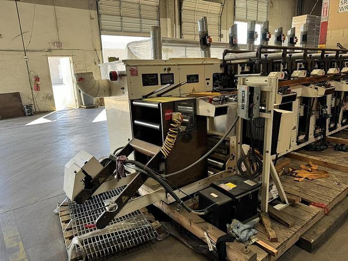 Used Nilpeter 15" 8 Color Flexo Press with Die Station