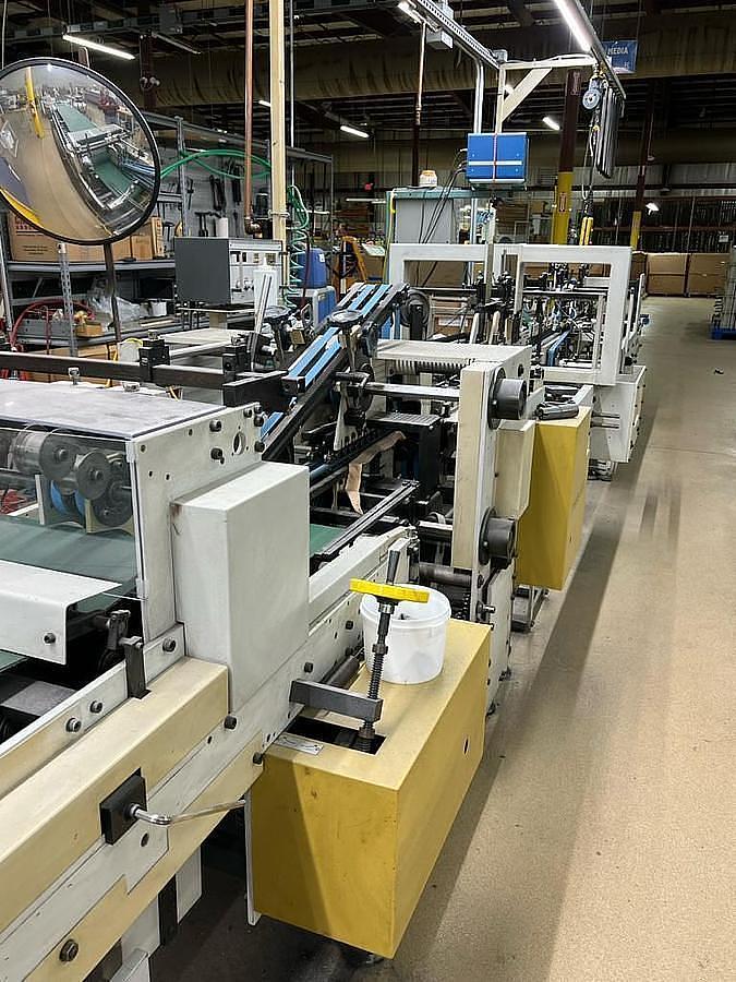 Used Bobst Media 100 Straight Line Folder Gluer