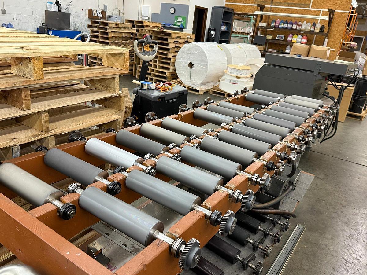 Used Rotopress 3510 10" 10 Color Flexo Press with 2 Die Stations