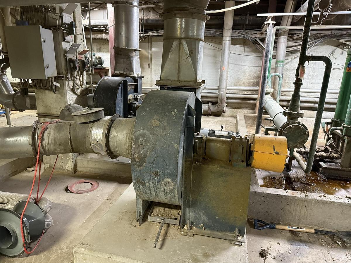 Used 110" Langston Model DA Two Drum Slitter Rewinder 72" Rewind Diameter