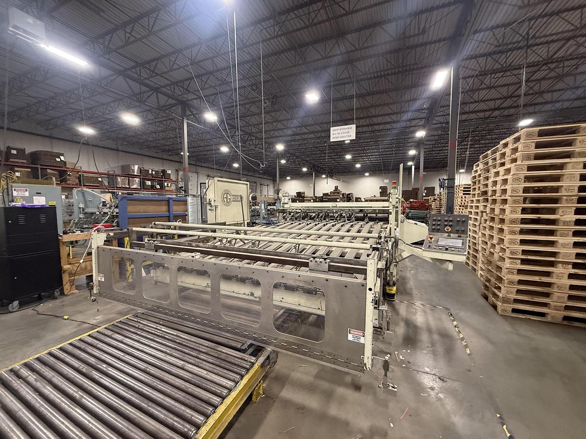 Used AG Stacker Inc. AGS-XRI 135" Flexi-Deck Corrugated Stacker – 480V – For Sale