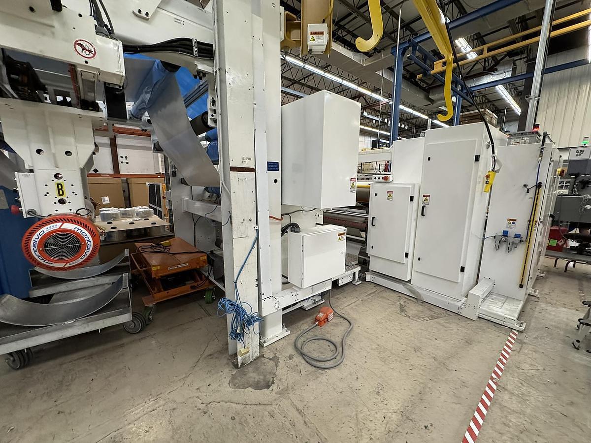 Used 72" Catbridge 324 MC Lamination Line with Turret Rewinder