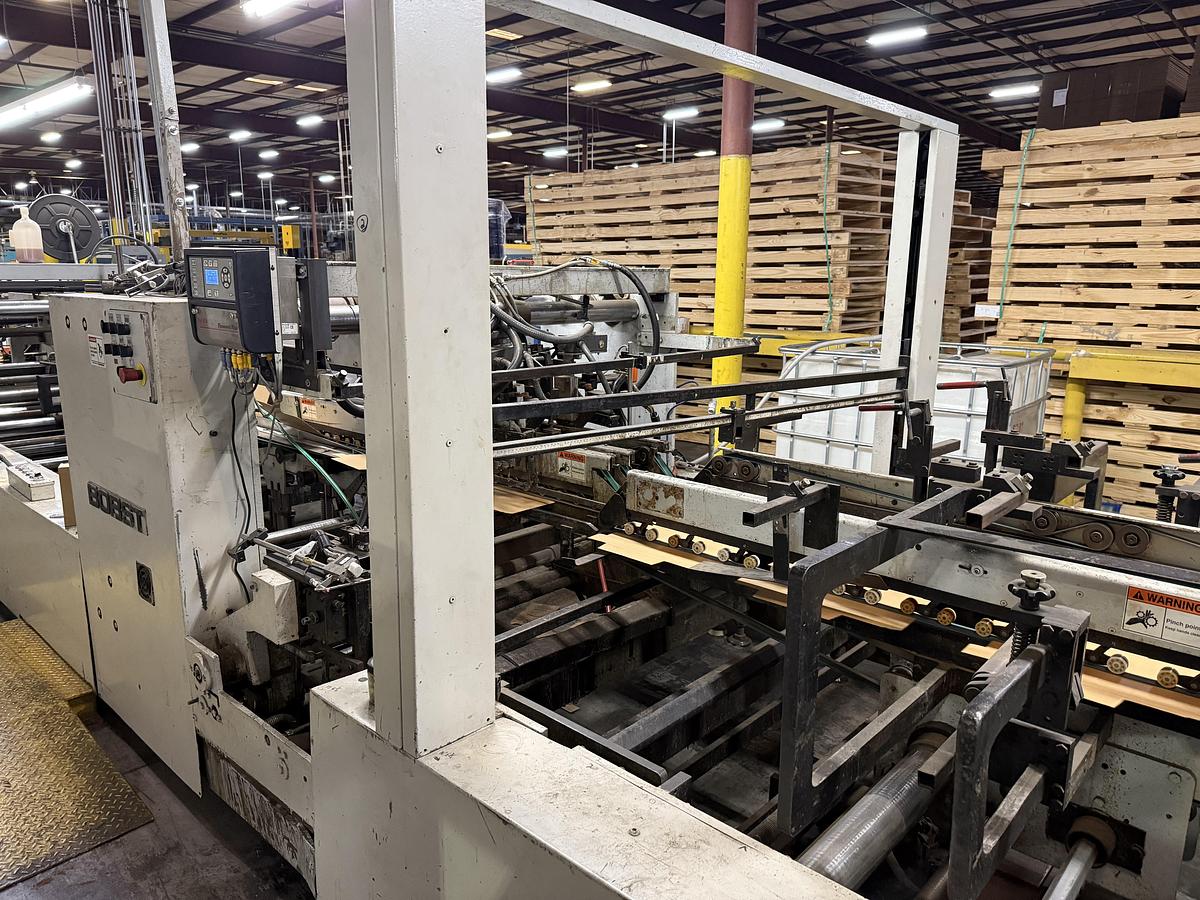 Used BOBST Domino 165-Matic Folder Gluer for Sale | Corrugated & Folding Carton Machine