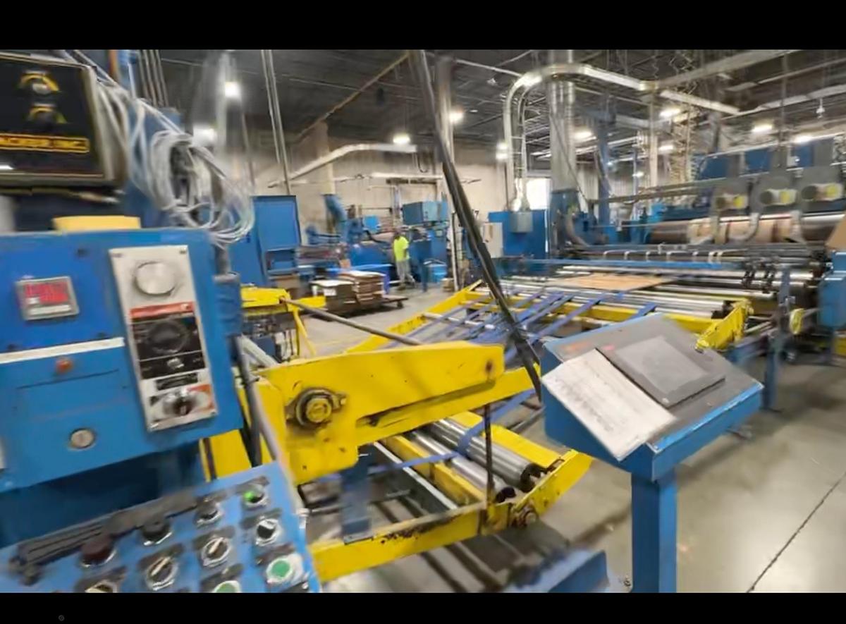 Used Staley 2-Color Rotary Die Cutter with Doctor Blade System and Vacuum Transfer 66" x 115"