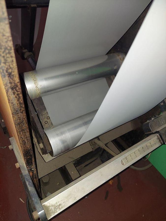 Used Rotopress 10" 9 Color Flexo Press with 3 Die Stations - 2002