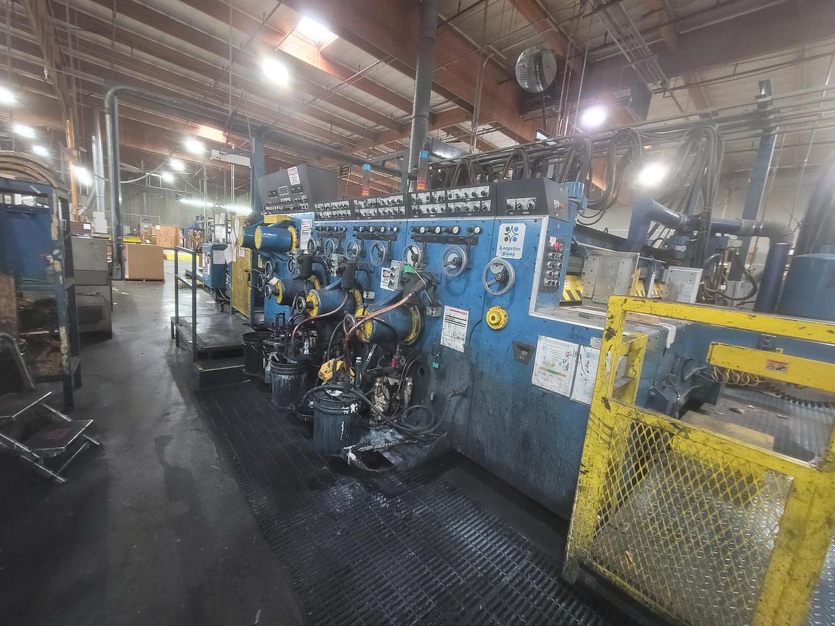 Used Langston 66” X 130″ Printer Slotter (3-Color) for Sale