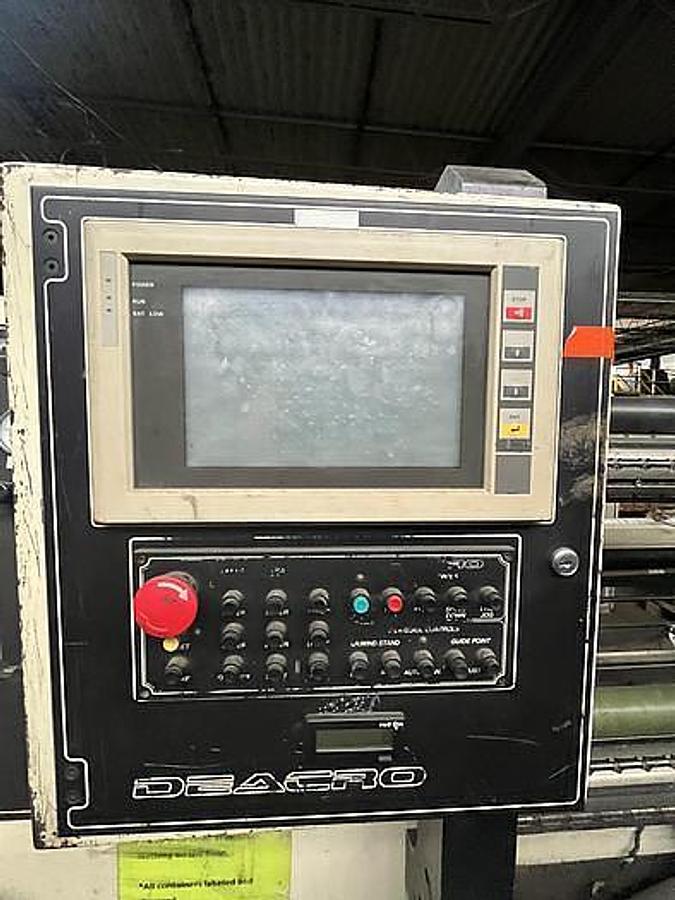 Used Deacro DA-653 65" Duplex Cantilevered Slitter Rewinder