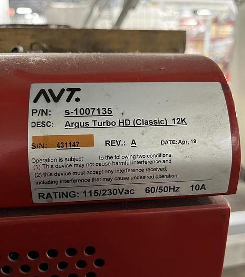 Used AVT Full Web Inspection System