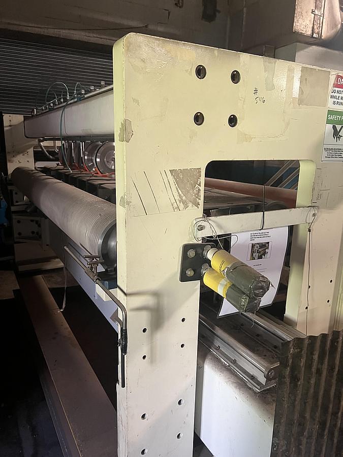 Used 84" Class III Tidland Slitting Section with Driven Female Knife Section Includes (5) Male Knives Model C3-MG-AC