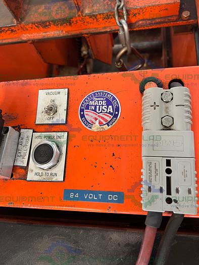 Used Sackett Systems  PJTCB24-V-S Pallet Jack Transfer Cart w/ Raymonf Pallet Jack