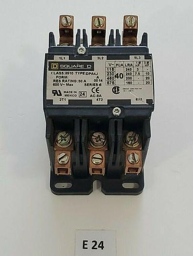 Used *PREOWNED* Square D 8910 DPA43 50Amp 600V 3P Contactor + Warranty!