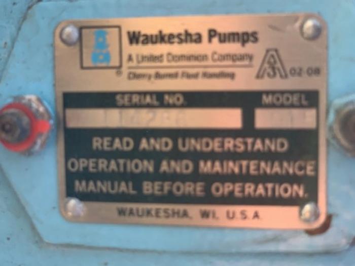 Used Waukesha Model 015 Positive Displacement Pump