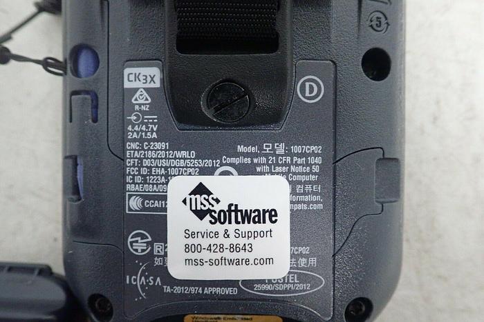 Used Intermec CK3XAA4K000W4100 CK3X Handheld Barcode Scanner w/ Battery, Cradle AD20