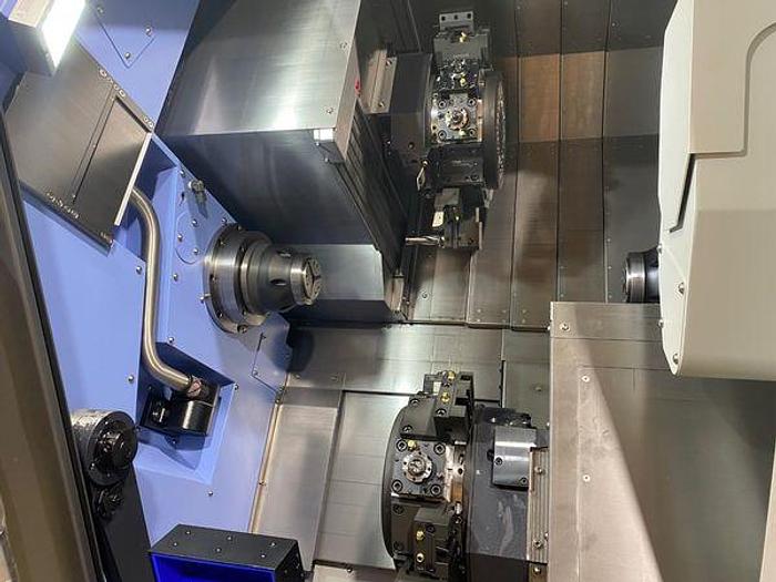 Used 2022 DOOSAN Puma TT1800SY CNC Lathe LiveTooling / C-Axis / Y-Axis / Twin Turret / Twin Spindle ***Under 200 Hours***