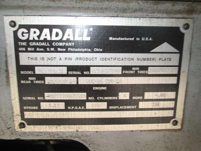 Used 2006 Gradall Excavator XL3100