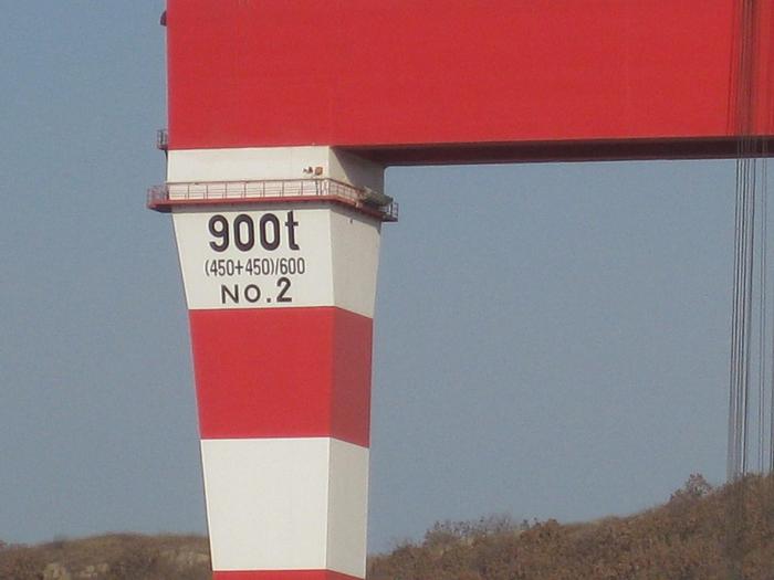 Used 900 Tonne Capacity Shipyard Gantry Crane