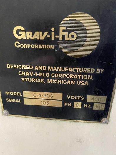 Used Grav-i-Flo Gyra Finish Centrifugal Barrel Finishing Machine  C-4-806