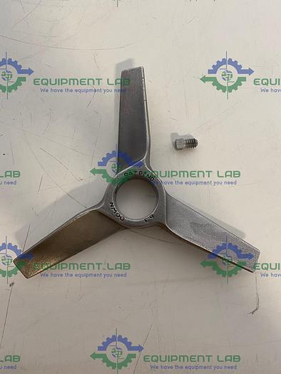 Used 6" Stainless Steel Axial Flow Impeller Blade, 3 Blade w/ 1" Bore