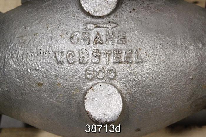 Used Crane 3" Gate Valve, 600 LB Rating #38713