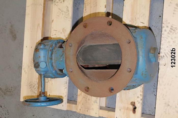 Used Dezurik 118 Plug Valve, 8", Gear Operated #12302