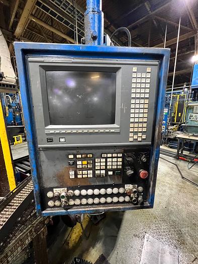 Used SAGINAW MACHINE SYSTEMS AC450MD-2 TWIN SPINDLE VERTICAL CNC LATHE