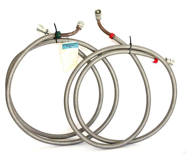 Used CTI-Cryogenics 10' Helium Supply and Return Line, SS Lot of 2 (8014)W