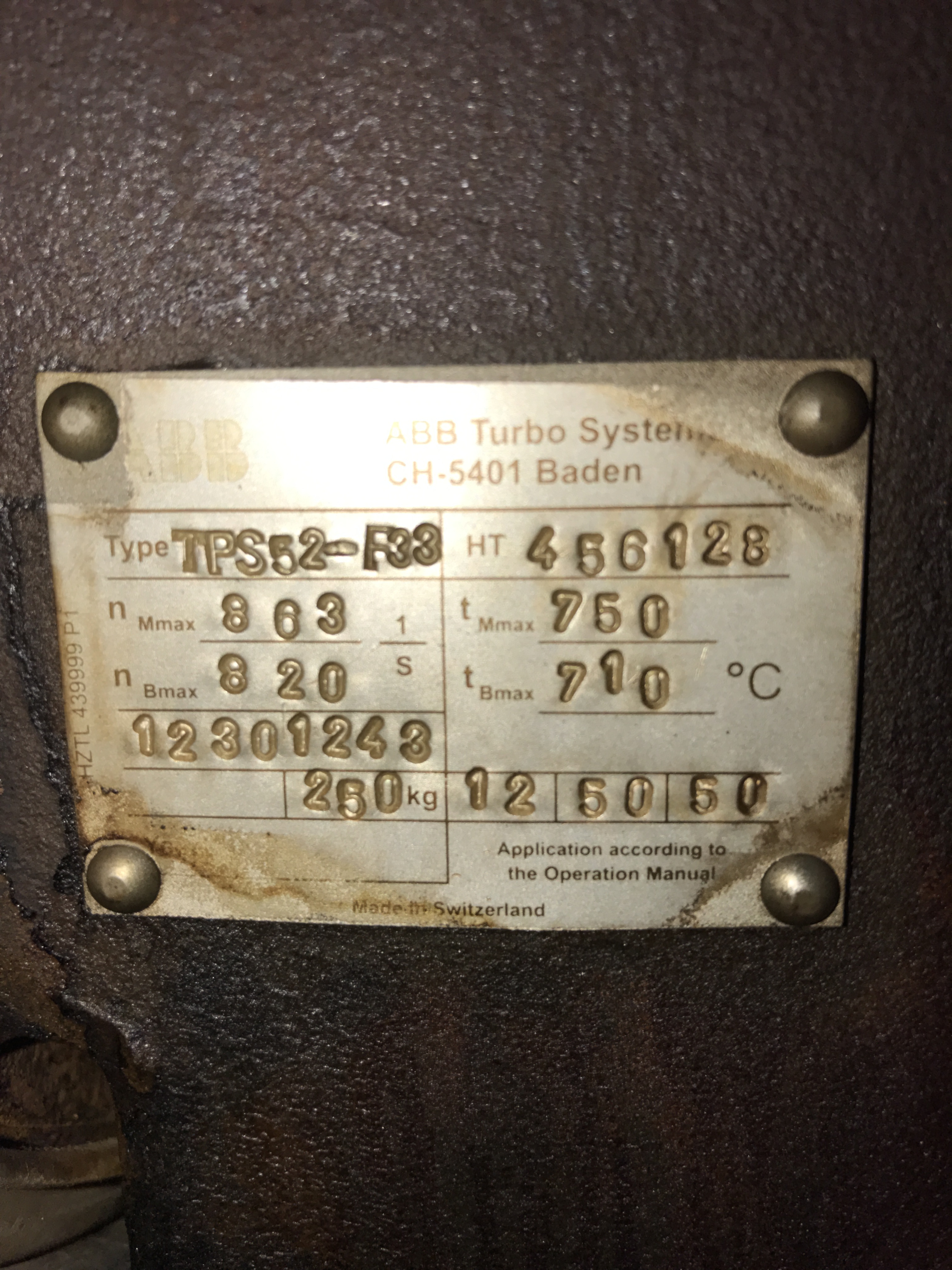 Used 2004 ABB TPS 52 F33