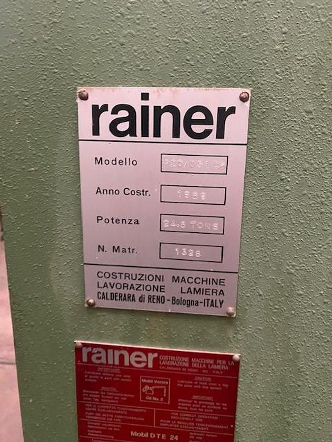 Usato PUNZONATRICE IDRAULICA MANUALE RAINER
